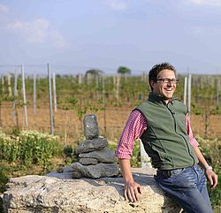 Axel Stiegelmar im Weingarten